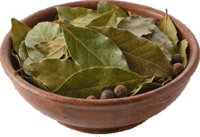 All spice leaf (Sarwasughanti) in a bowl