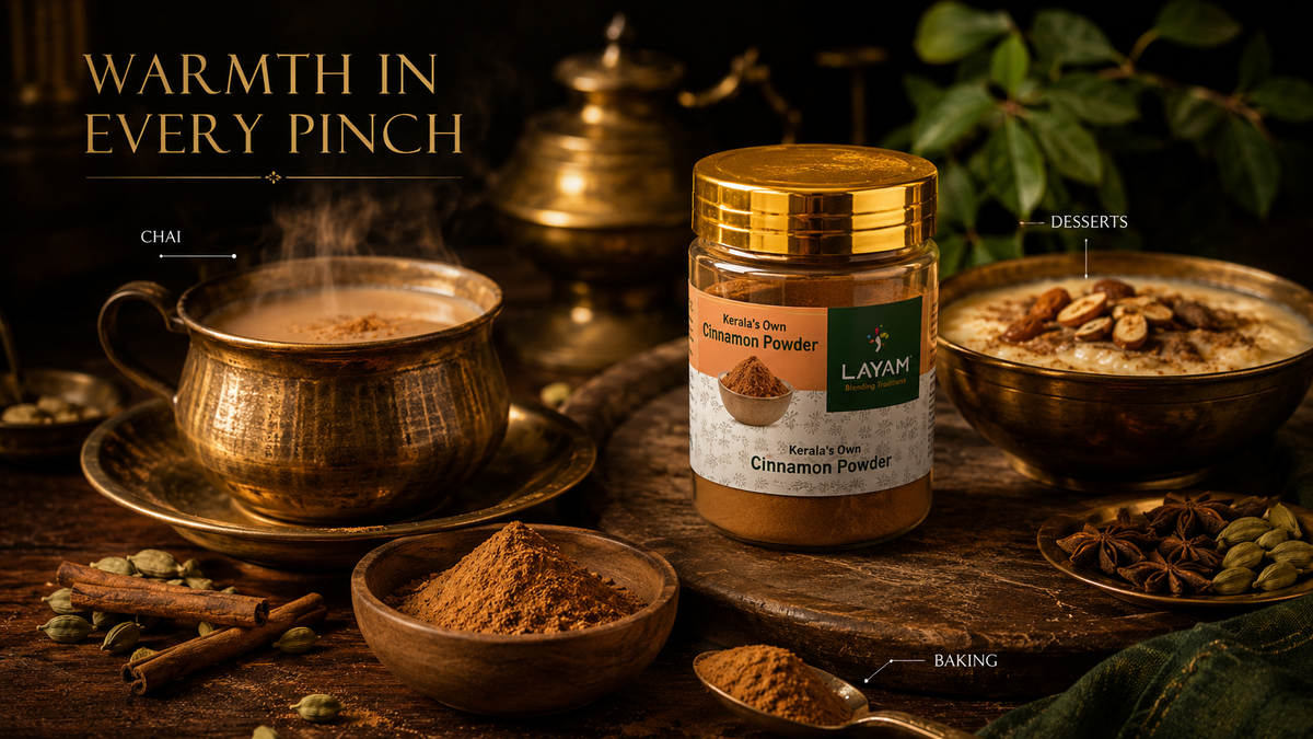 Ways to use LAYAM cinnamon powder: chai, desserts and baking