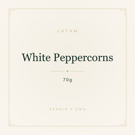 LAYAM White Peppercorns, 70g